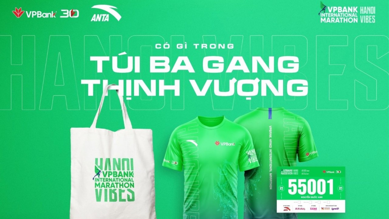 Racekit “thịnh vượng” của giải chạy VPBank Hanoi International Marathon 2023 có gì?
