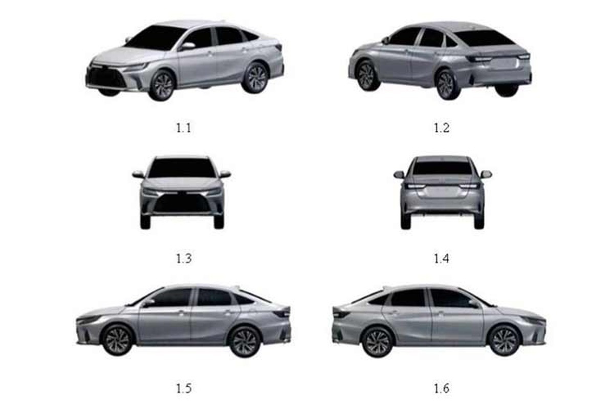 Toyota Vios 2024 mới đăng ký bảo hộ kiểu dáng công nghiệp tại Việt Nam Toyota Vios 2024 mới đăng ký bảo hộ kiểu dáng công nghiệp tại Việt Nam