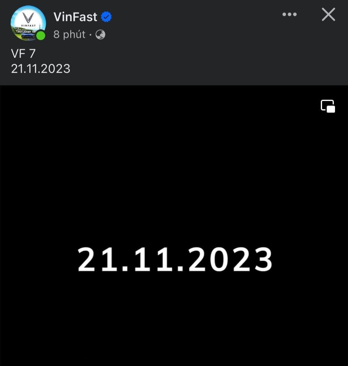 VinFast VF7 ra mắt vào ngày 21/11? VinFast VF7 sẽ ra mắt ngày 21/11