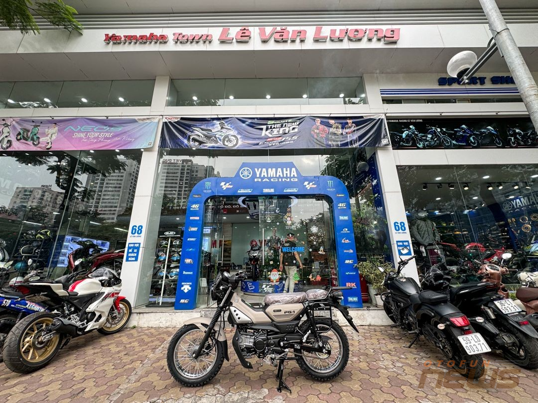 Chi tiết mẫu xe máy Yamaha PG-1 tại đại lý, đối thủ Honda CrossCub Chi tiết mẫu xe máy Yamaha PG 1 tại đại lý, đối thủ Honda CrossCub