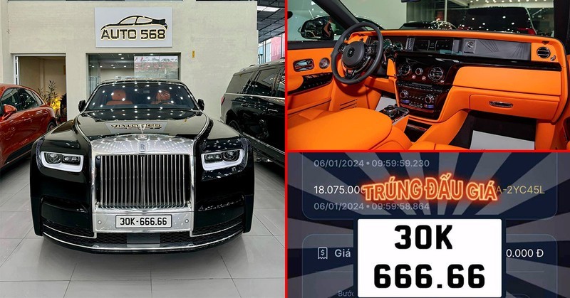 Xe siêu sang Rolls-Royce Phantom VIII đeo biển số 20 tỷ đồng Xe siêu sang Rolls-Royce Phantom VIII đeo biển số 20 tỷ đồng