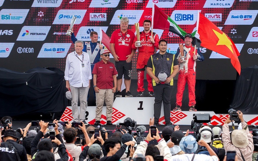 Đội đua F1 H2O Bình Định-Việt Nam đứng nhất sau chặng mở màn mùa giải 2024