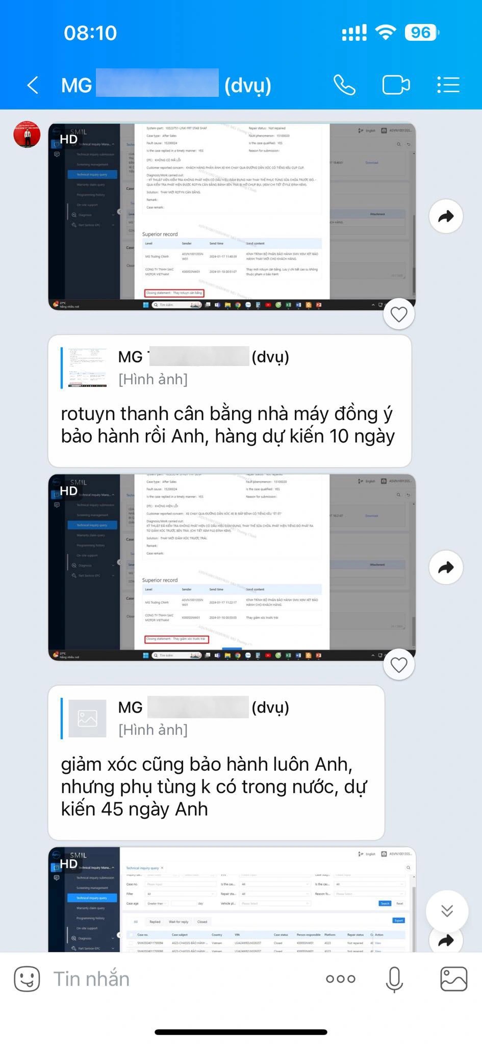 Chủ xe MG HS tuyên bố 'cạch mặt' hãng khi liên tục gặp lỗi trên hai chiếc xe khác nhau Chủ xe MG HS tuyên bố 'cạch mặt' hãng khi liên tục gặp lỗi trên hai chiếc xe khác nhau