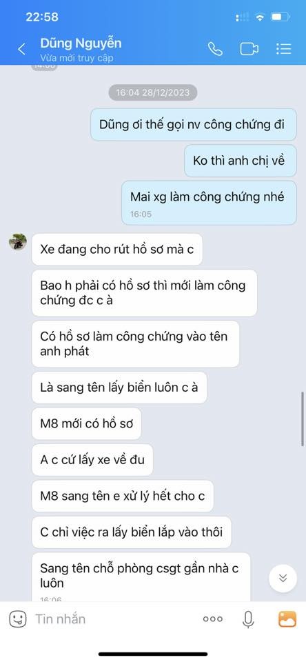 Bị lừa mua xe đã Bị lừa mua xe đã