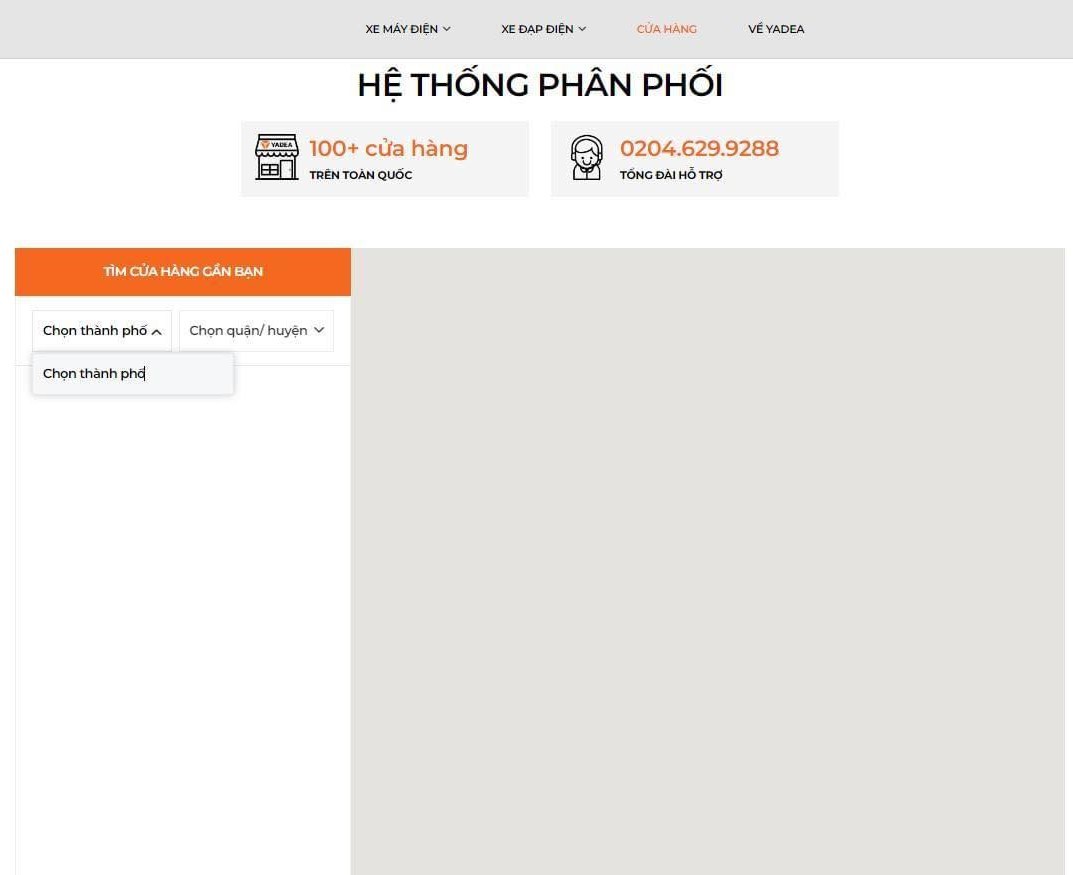 Trang chủ hãng xe máy điện Yadea không tôn trọng chủ quyền Việt Nam Trang chủ hãng xe máy điện Yadea không tôn trọng chủ quyền Việt Nam