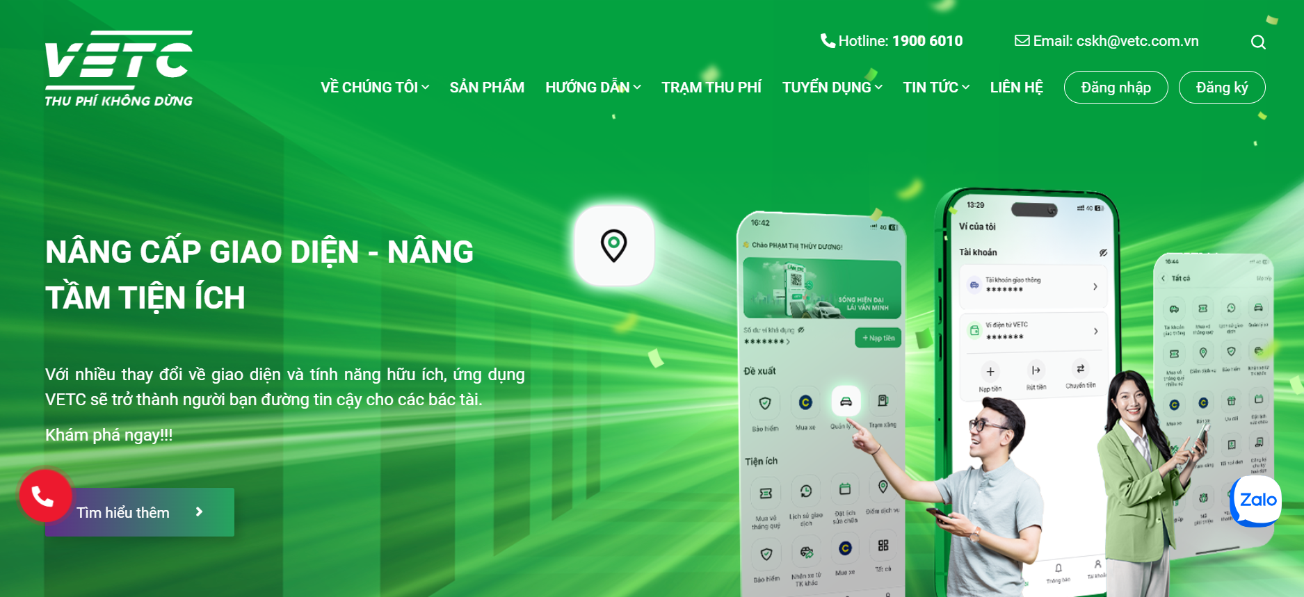 thu phí vetc cách thay đổi thông tin tài khoản vetc