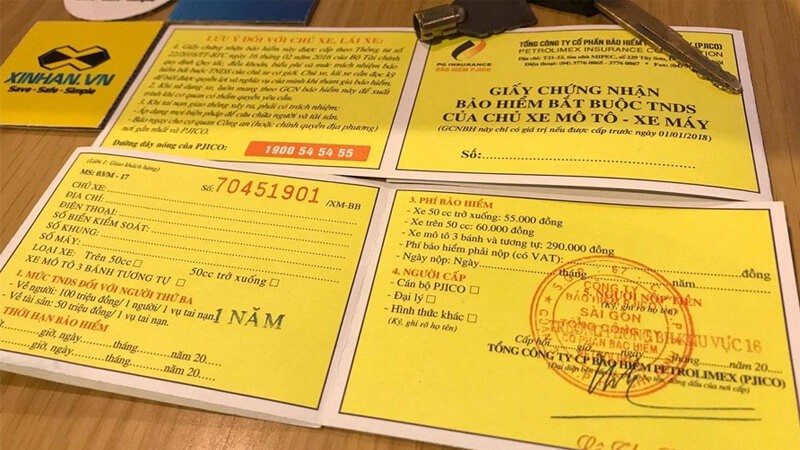 Thủ tục thanh toán bảo hiểm tai nạn xe máy Bảo hiểm xe máy bắt buộc