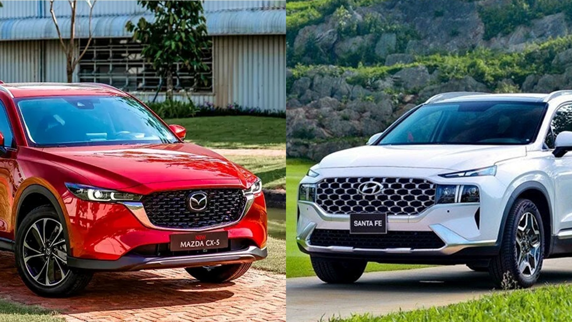 Đồng giá 979 triệu đồng, nên mua Mazda CX-5 hay Hyundai Santa Fe? Đồng giá 979 triệu đồng, nên mua Mazda CX-5 hay Hyundai Santa Fe?
