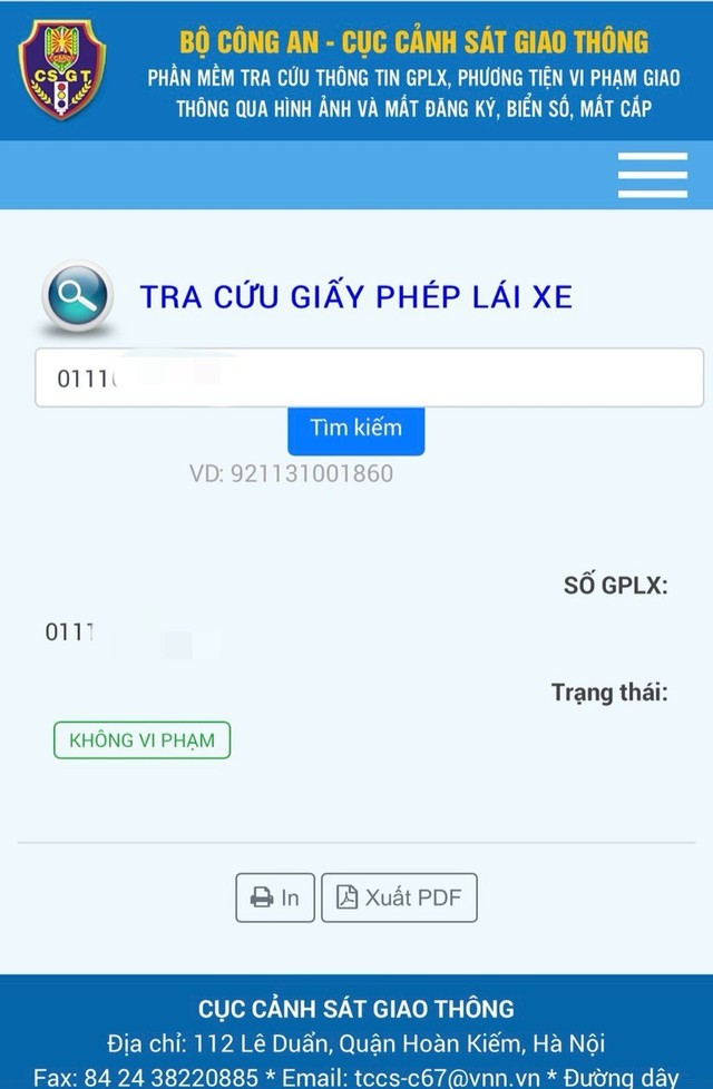 Những trường hợp đầu tiên bị xử phạt, tạm giữ giấy phép lái xe tích hợp trên VNeID Những trường hợp đầu tiên bị xử phạt, tạm giữ giấy phép lái xe tích hợp trên VNeID