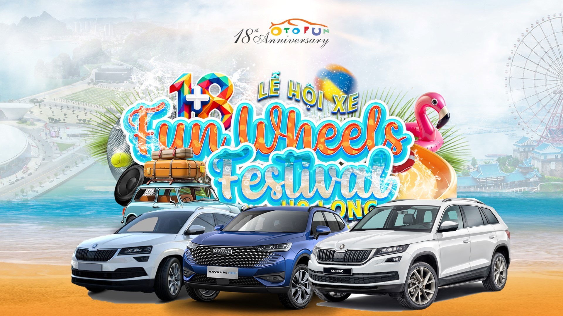 Lái thử xe Skoda Kodiaq, Karoq, Haval H6 tại Lễ hội xe Fun - Wheels Festival Hạ Long 2024