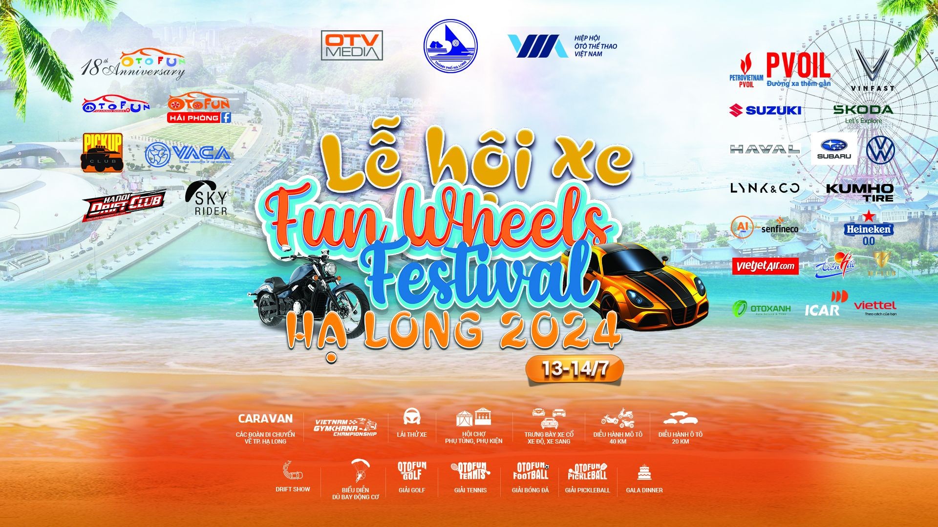 UBND Thành phố Hạ Long đồng hành tổ chức Lễ hội Xe - Fun Wheels Festival Hạ Long 2024 UBND Thành phố Hạ Long đồng hành tổ chức Lễ hội Xe - Fun Wheels Festival Hạ Long 2024