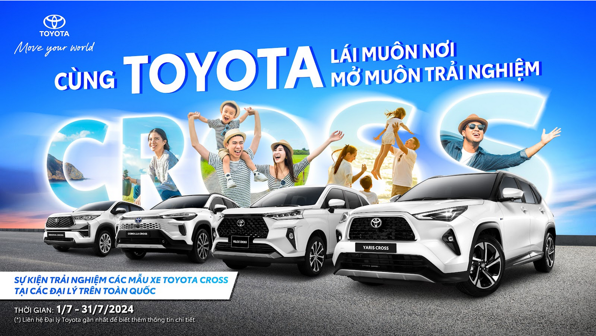 Một ngày trải nghiệm các dòng xe Cross tại sự kiện 'Cùng Toyota Cross lái muôn nơi, mở muôn trải nghiệm' Một ngày trải nghiệm các dòng xe Cross tại sự kiện 'Cùng Toyota Cross lái muôn nơi, mở muôn trải nghiệm'