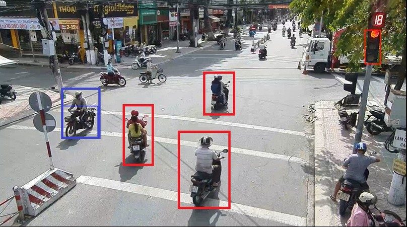 Có phạt nguội xe máy không? Hình ảnh phạt nguội được lấy từ .camera giao thông
