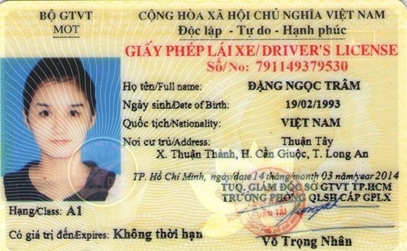 Luật mới lệ phí thi bằng lái xe A1 là bao nhiêu? lệ phí thi bằng lái xe a1