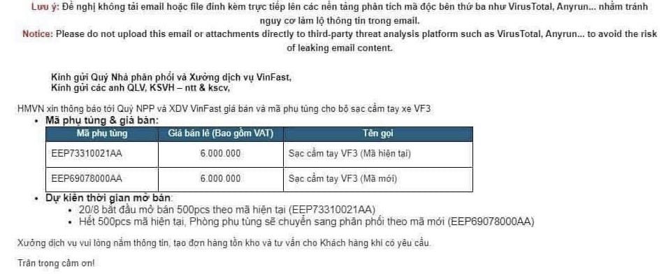 VinFast VF 3 chưa thể sạc pin tại nhà VinFast VF 3 chưa thể sạc pin tại nhà