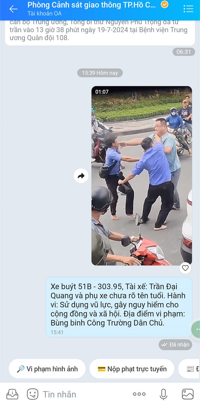 Tài xế và phụ xe bus lao xuống đánh tài xế VinFast VF5 giữa đường tại TP HCM Tài xế và phụ xe bus lao xuống đánh tài xế VinFast VF5 giữa đường tại TP HCM