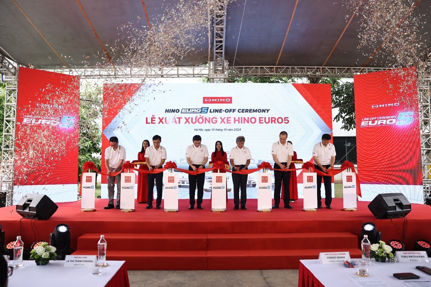 Lễ xuất xưởng xe tải Hino XZU Euro5 vào ngày 10/10/2024 Lễ xuất xưởng xe tải Hino XZU Euro5 vào ngày 10/10/2024