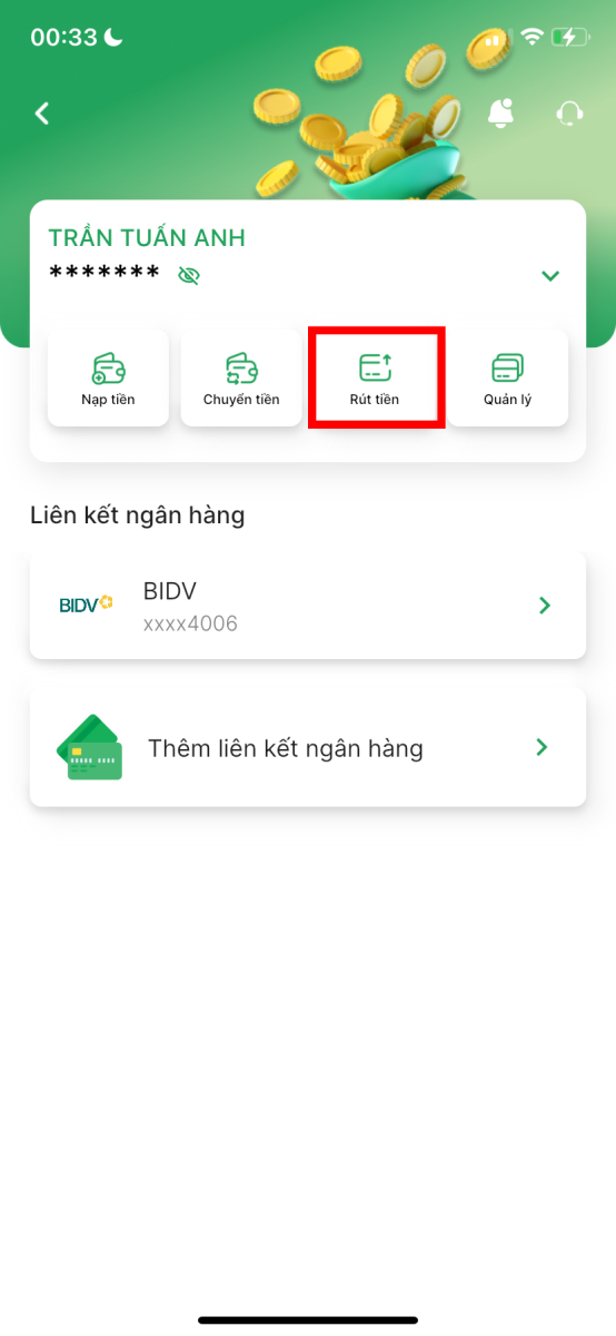 Cách rút tiền từ VETC về tài khoản ngân hàng Rút tiền