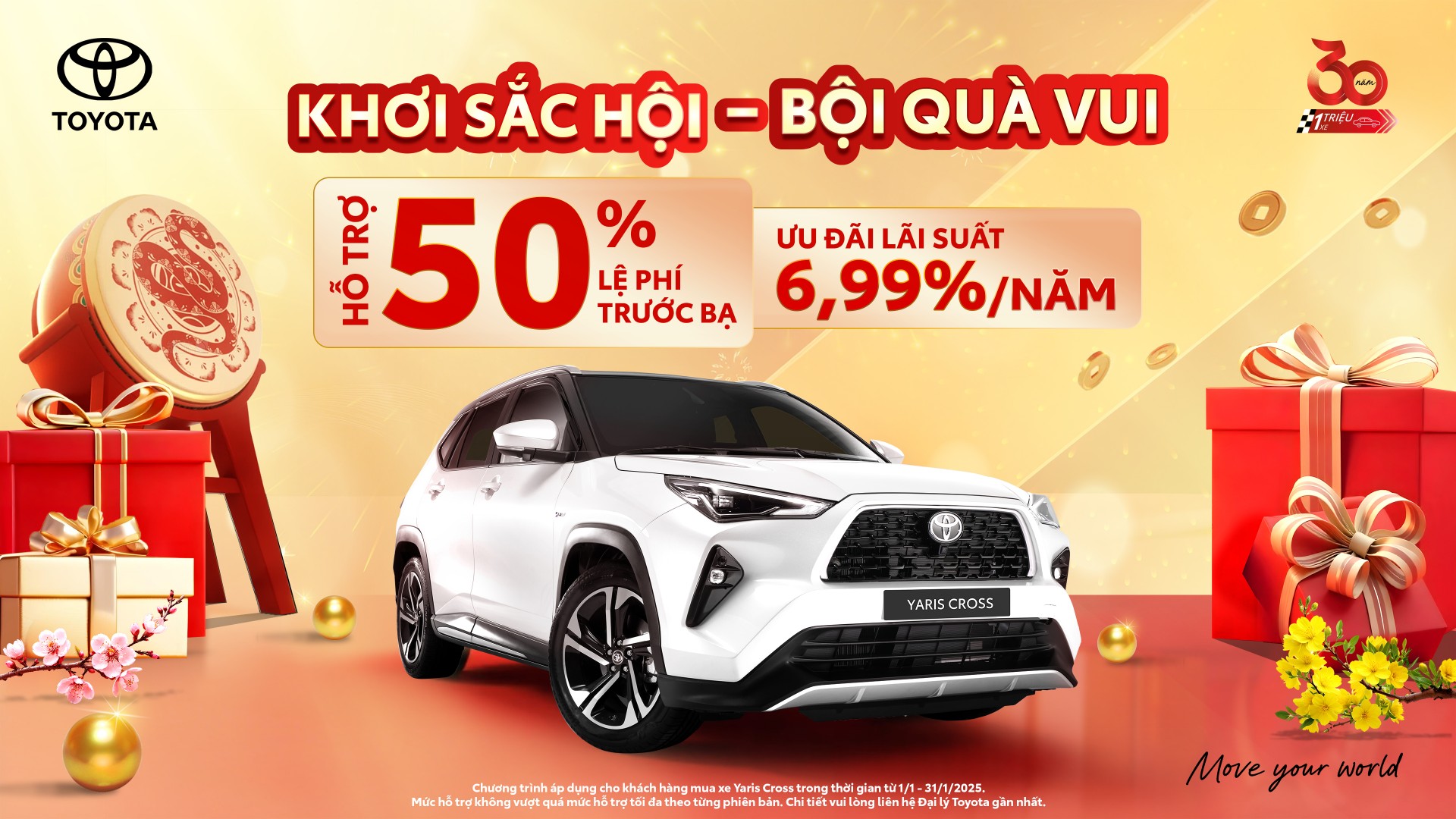 Toyota tung loạt ưu đãi lớn, hướng tới kỷ niệm 30 năm tại Việt Nam Toyota tung loạt ưu đãi lớn, hướng tới kỷ niệm 30 năm tại Việt Nam