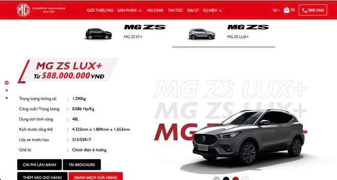 MG giảm giá hai mẫu xe MG ZS và MG5 MG giảm giá hai mẫu xe MG ZS và MG5