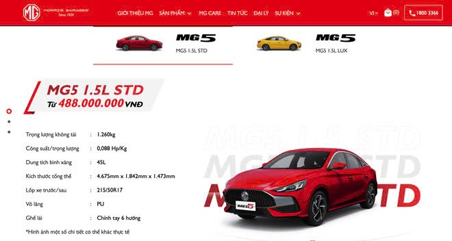 MG giảm giá hai mẫu xe MG ZS và MG5 MG giảm giá hai mẫu xe MG ZS và MG5
