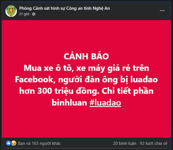 Kẻ gian đã dùng thủ đoạn gì để lừa người đàn ông chuyển khoản 4 lần, mất 395 triệu mua xe? Kẻ gian đã dùng thủ đoạn gì để lừa người đàn ông chuyển khoản 4 lần, mất 395 triệu mua xe?