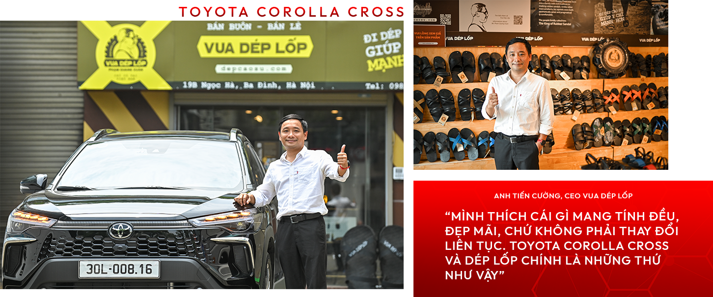 CEO Vua Dép Lốp tiết lộ lý do chọn Toyota Corolla Cross