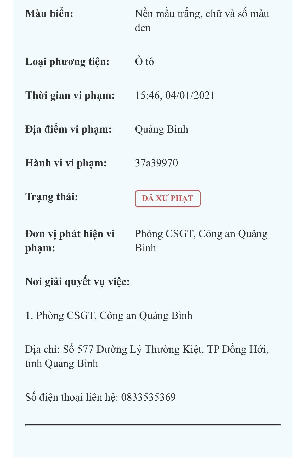 Chưa nộp phạt nguội vẫn đăng kiểm được, đây là cách một OFer xử lý khi đi đăng kiểm phát hiện lỗi từ 4 năm trước Ảnh nhân vật cung cấp.