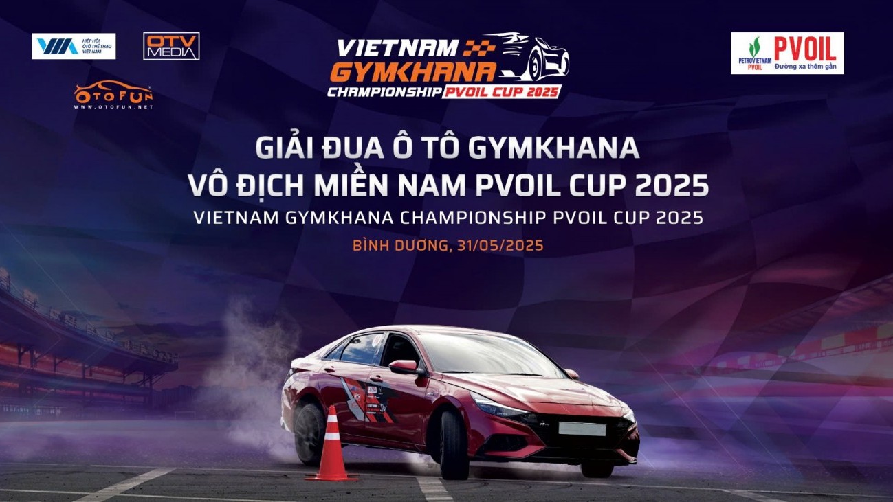 Giải Đua Ô tô Gymkhana Vô địch Miền Nam PVOIL Cup 2025 chính thức mở cổng đăng ký