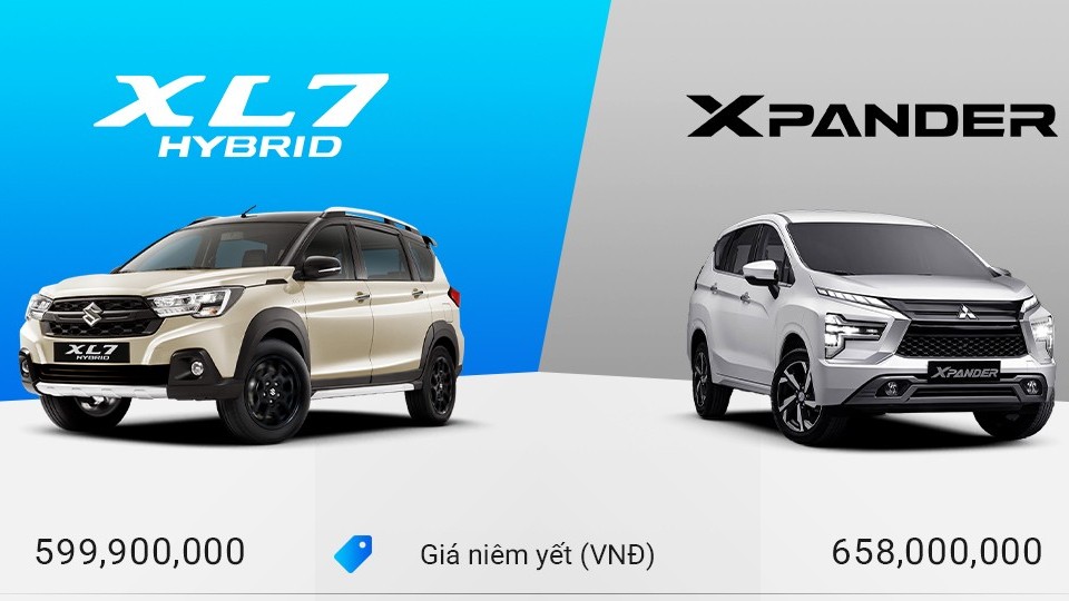 So sánh Suzuki XL7 Hybrid và Mitsubishi Xpander AT Premium: Tiết kiệm hay tiện nghi?