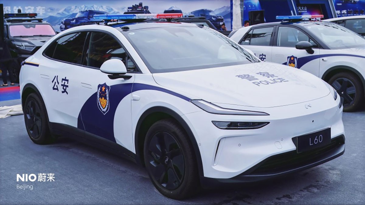 Nio giới thiệu ba mẫu xe điện tại Triển lãm Quốc tế Trang bị Cảnh sát Trung Quốc lần thứ 12 SUV điện Nio ES6 tại CIEPE 2025