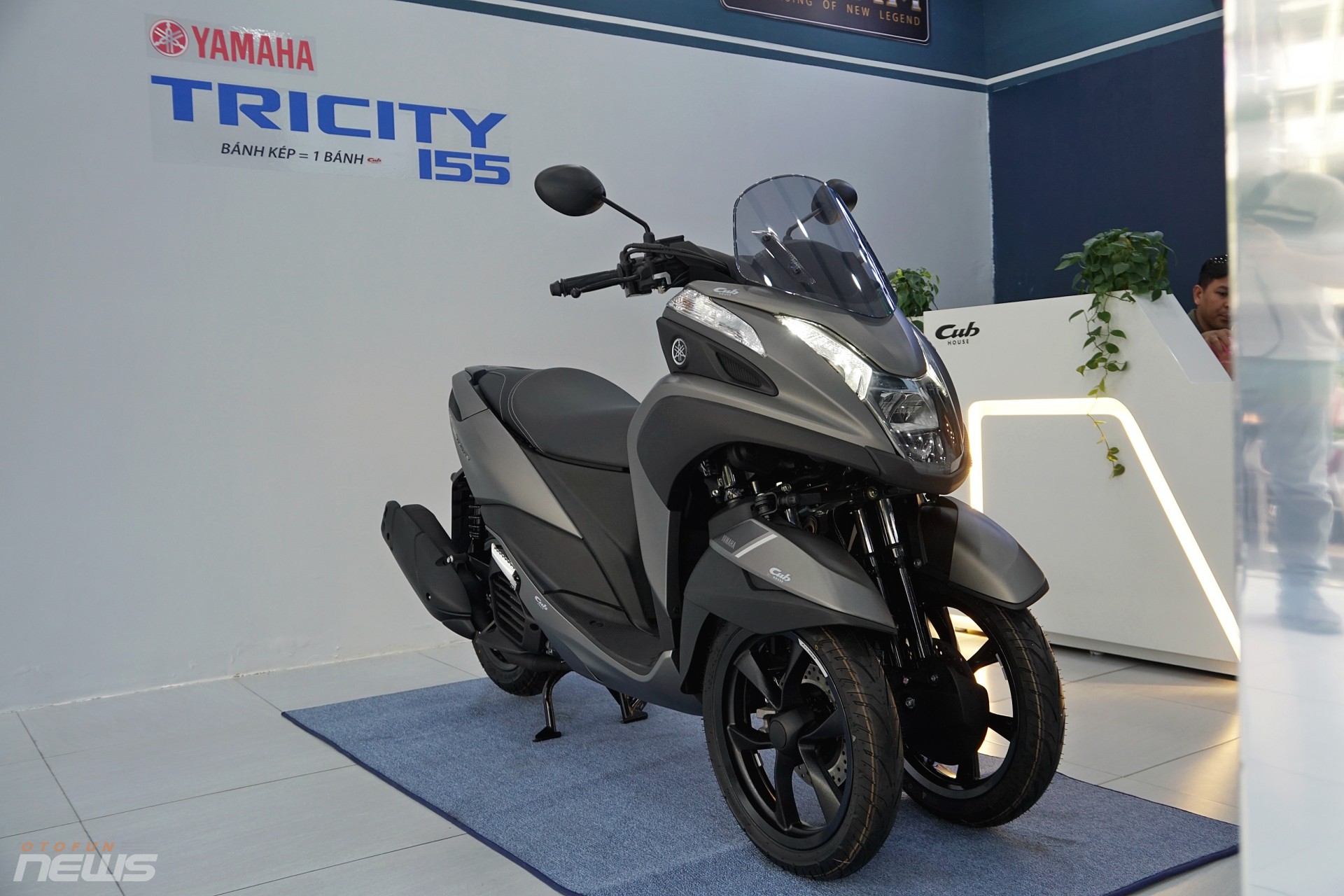 Xe tay ga 'bánh kép' Yamaha Tricity 155 xuất hiện tại Việt Nam Xe tay ga 'bánh kép' Yamaha Tricity 155 xuất hiện tại Việt Nam