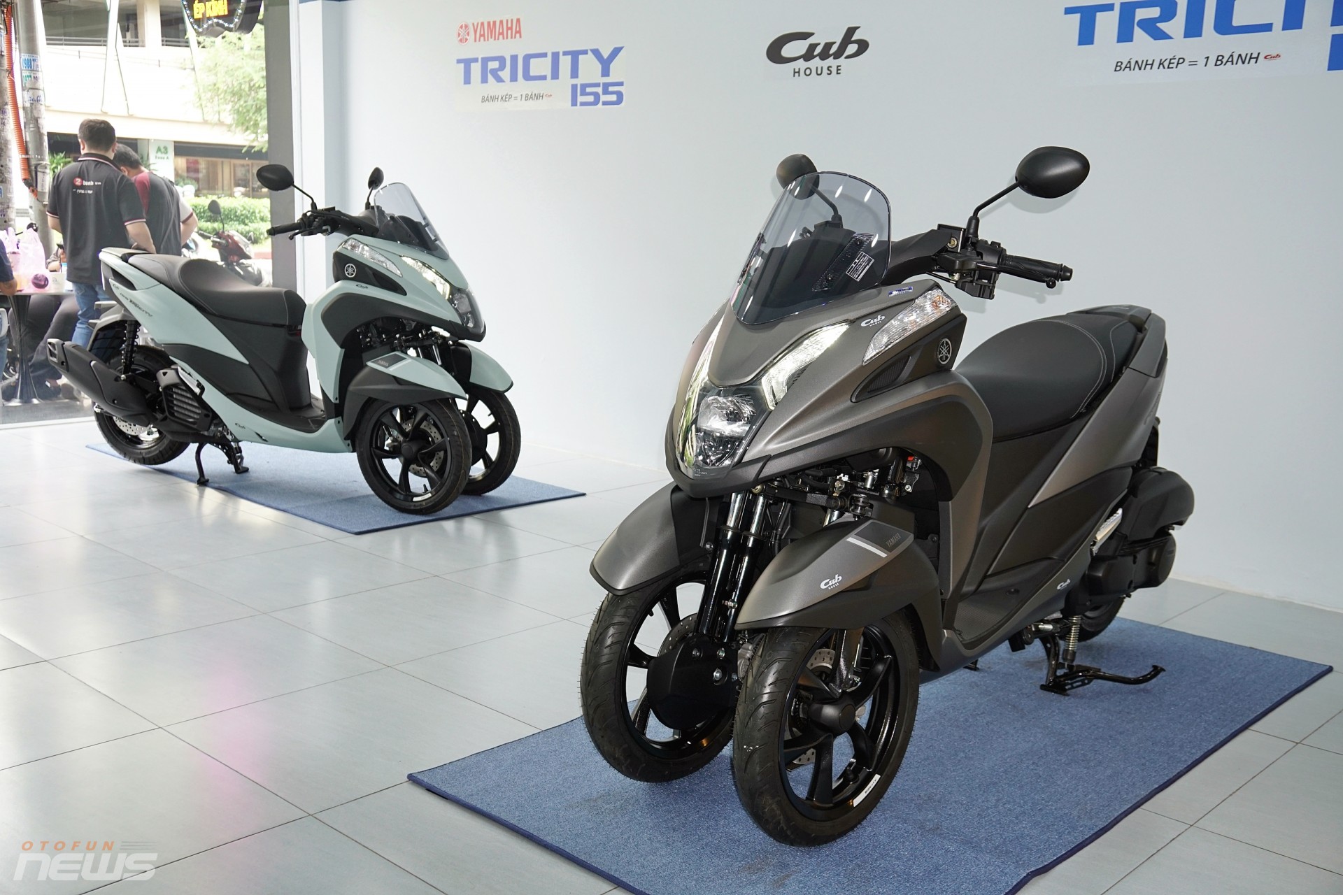 Xe tay ga 'bánh kép' Yamaha Tricity 155 xuất hiện tại Việt Nam Xe tay ga 'bánh kép' Yamaha Tricity 155 xuất hiện tại Việt Nam