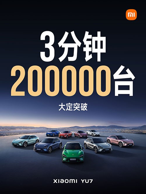 SUV Xiaomi YU7 có giá khởi điểm 922 triệu đồng, nhận 200.000 đơn đặt hàng chỉ sau 3 phút mở bán giá Xiaomi YU7