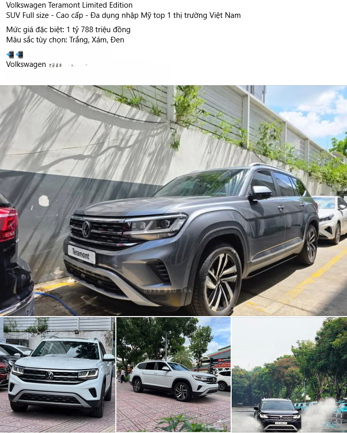 Volkswagen Teramont Limited Edition ưu đãi lớn, giá cạnh tranh trực tiếp Ford Explorer Volkswagen Teramont Limited Edition ưu đãi lớn, giá cạnh tranh trực tiếp Ford Explorer