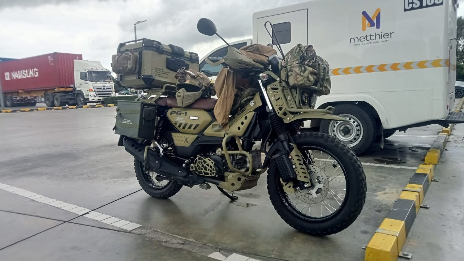 Lên full set Army cho Yamaha PG-1 đẹp như mơ, chủ xe vẫn bị cộng đồng mạng la ó Hình ảnh Yamaha PG-1 của chàng trai Thái Lan