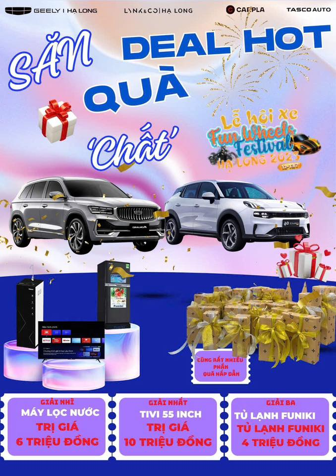 Lái thử ô tô tại Lễ hội Xe - Fun Wheels Festival Hạ Long 2025, cơ hội trúng xe máy Piaggio lái thử ô tô tại lễ hội xe Fun Wheels Festival Hạ Long 2025