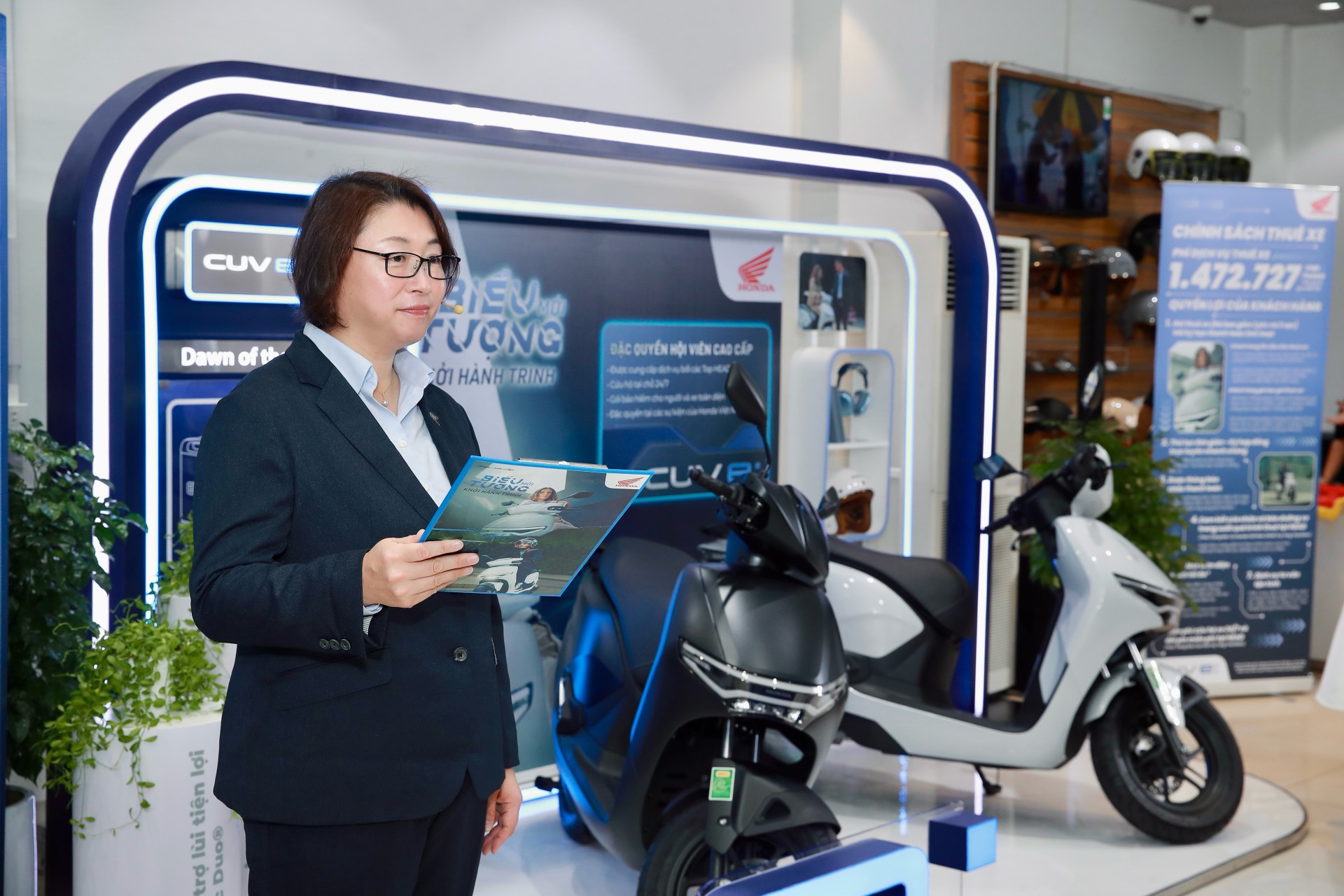 Bắt đầu cho khách hàng thuê xe máy điện Honda CUV e: thuê xe máy điện Honda CUV e:
