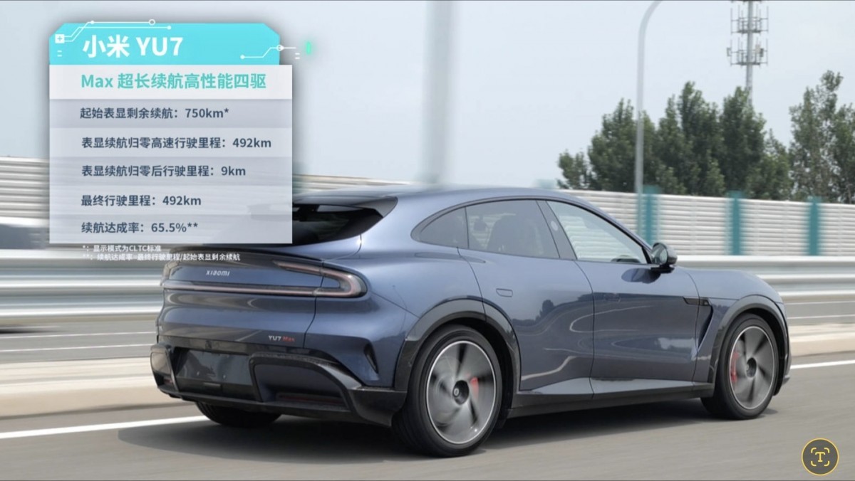 Xiaomi YU7 Max đạt gần 500 km thử nghiệm thực tế trên cao tốc