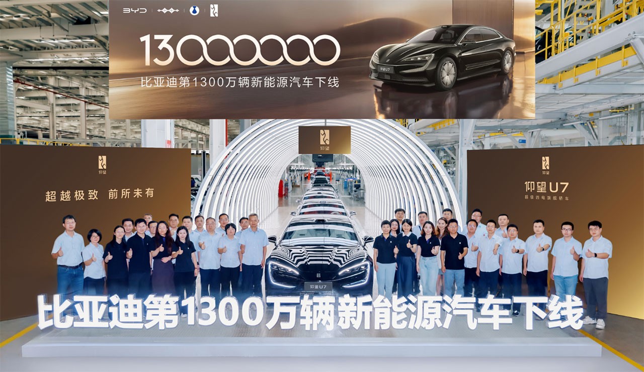 BYD chạm cột mốc sản xuất 13 triệu xe năng lượng mới, chỉ 8 tháng sau khi đạt mốc 10 triệu BYD chạm cột mốc sản xuất 13 triệu xe năng lượng mới, chỉ 8 tháng sau khi đạt mốc 10 triệu