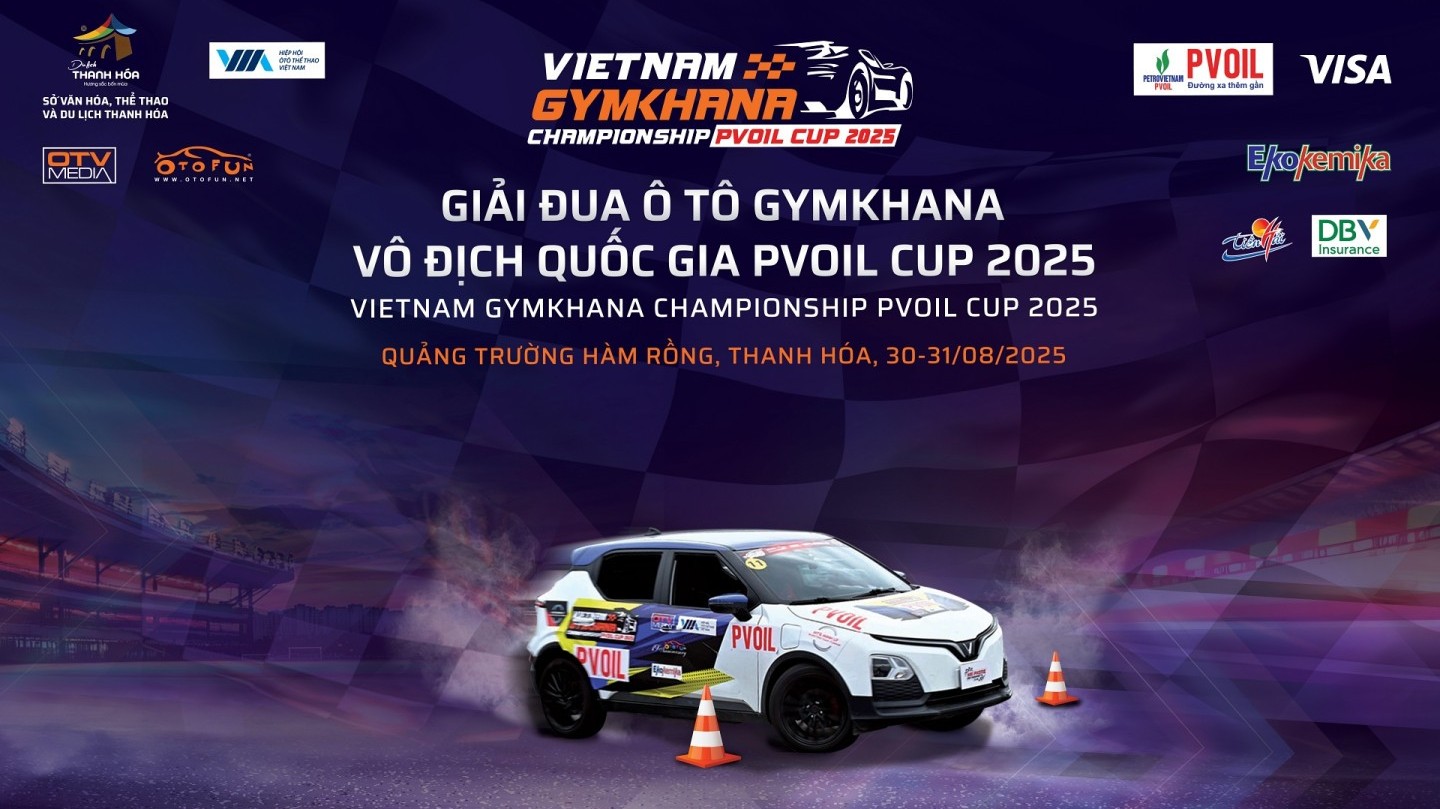 Giải Đua Ô tô Gymkhana Vô Địch Quốc gia PVOIL Cup 2025 công bố lịch trình chi tiết