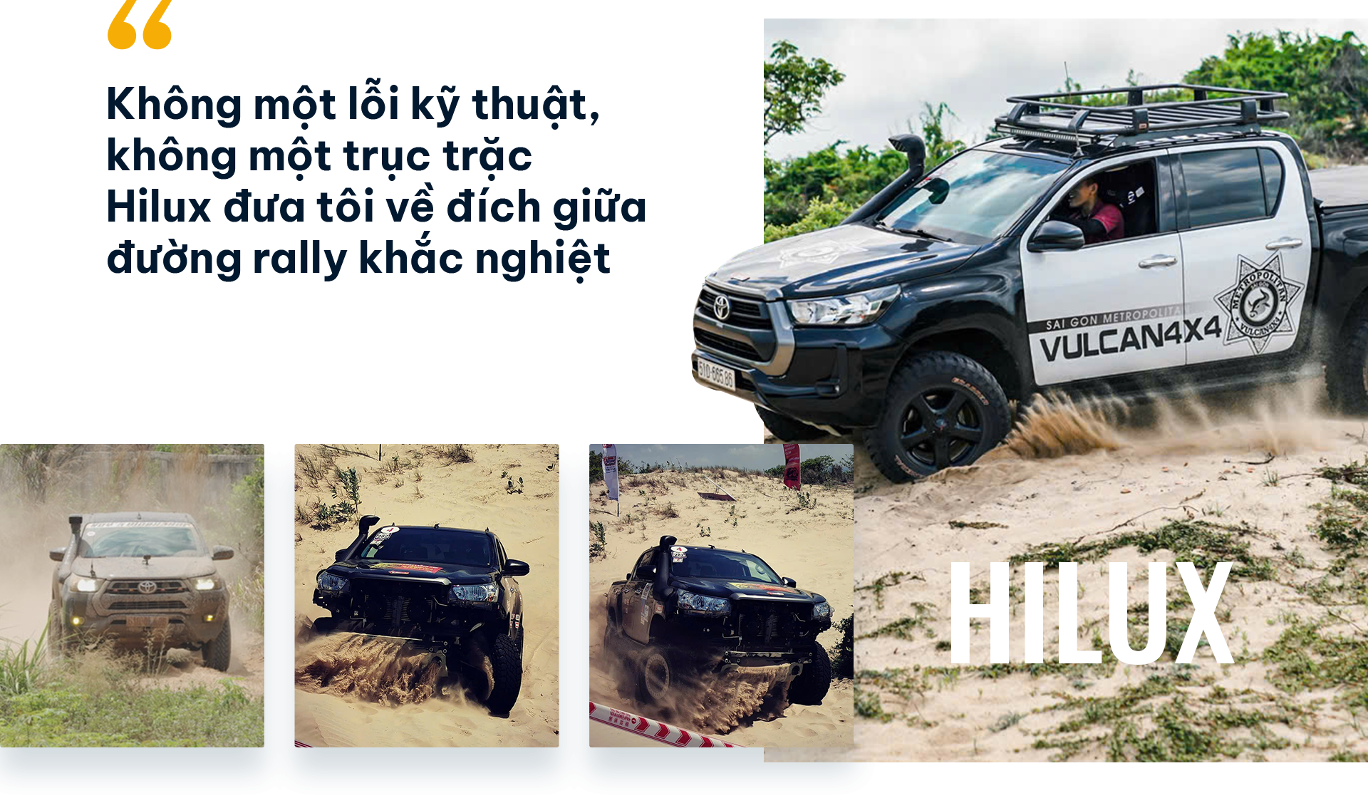 Toyota Hilux: Người bạn đồng hành bền bỉ giúp tôi gánh vác cả sự nghiệp và đam mê