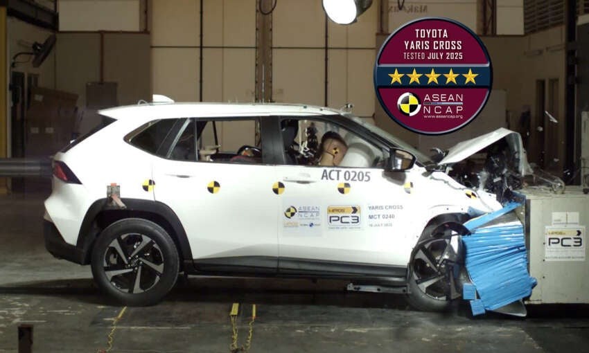 Toyota Yaris Cross 2025 đạt 5 sao an toàn theo thử nghiệm va chạm của ASEAN NCAP Toyota Yaris Cross 2025 đạt 5 sao an toàn