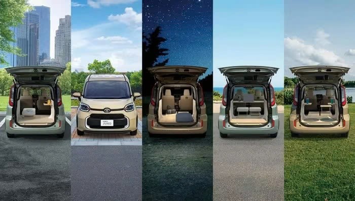 Minivan Toyota có thêm biến thể giúp khách hàng có trải nghiệm đi cắm trại ngay trong sân nhà mình Mẫu minivan Toyota Sienta với phiên bản Juno mới