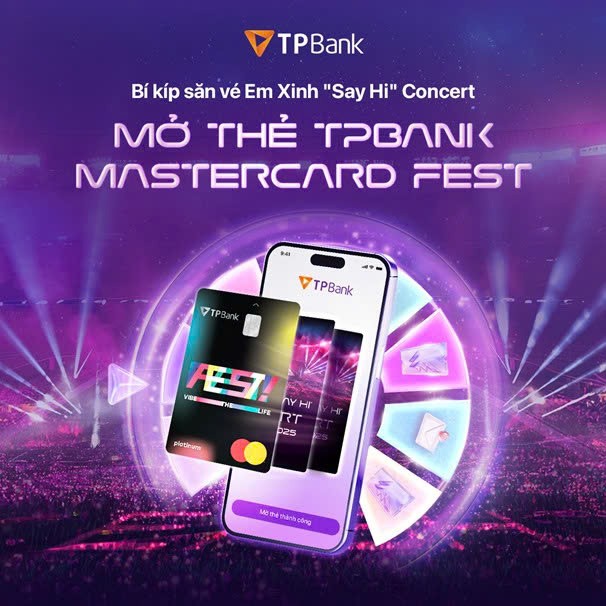 TPBank Mastercard FEST: Chiếc thẻ “must-have” của tín đồ concert TPBank Mastercard FEST: Chiếc thẻ “must-have” của tín đồ concert