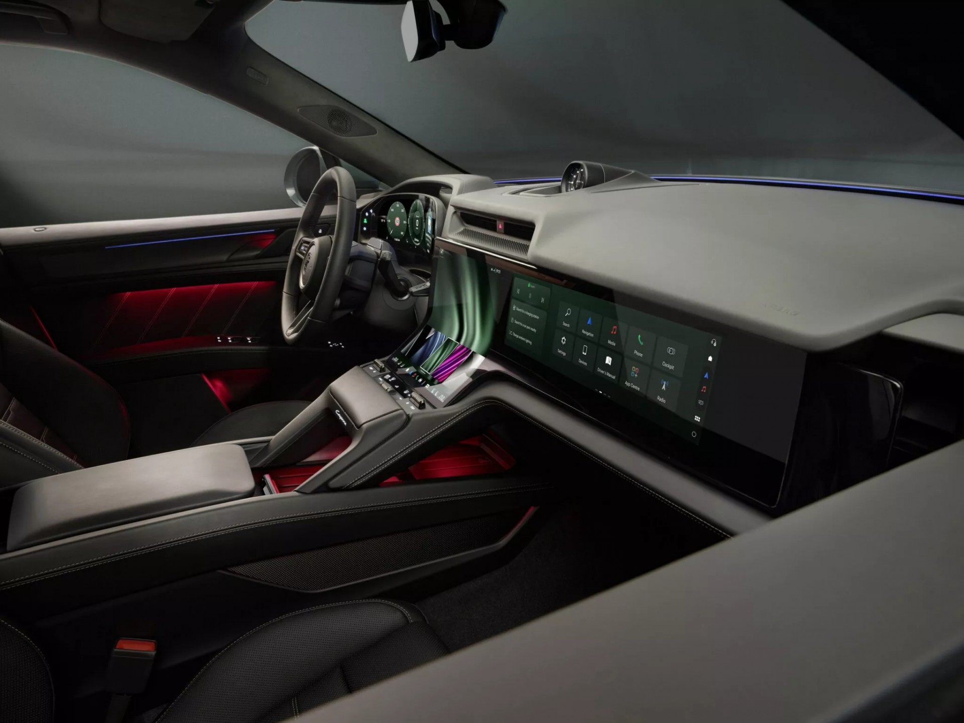 Porsche Cayenne Electric hé lộ hình ảnh nội thất, trang bị màn hình cong rộng cực độc Porsche Cayenne Electric hé lộ hình ảnh nội thất, trang bị màn hình cong rộng cực độc