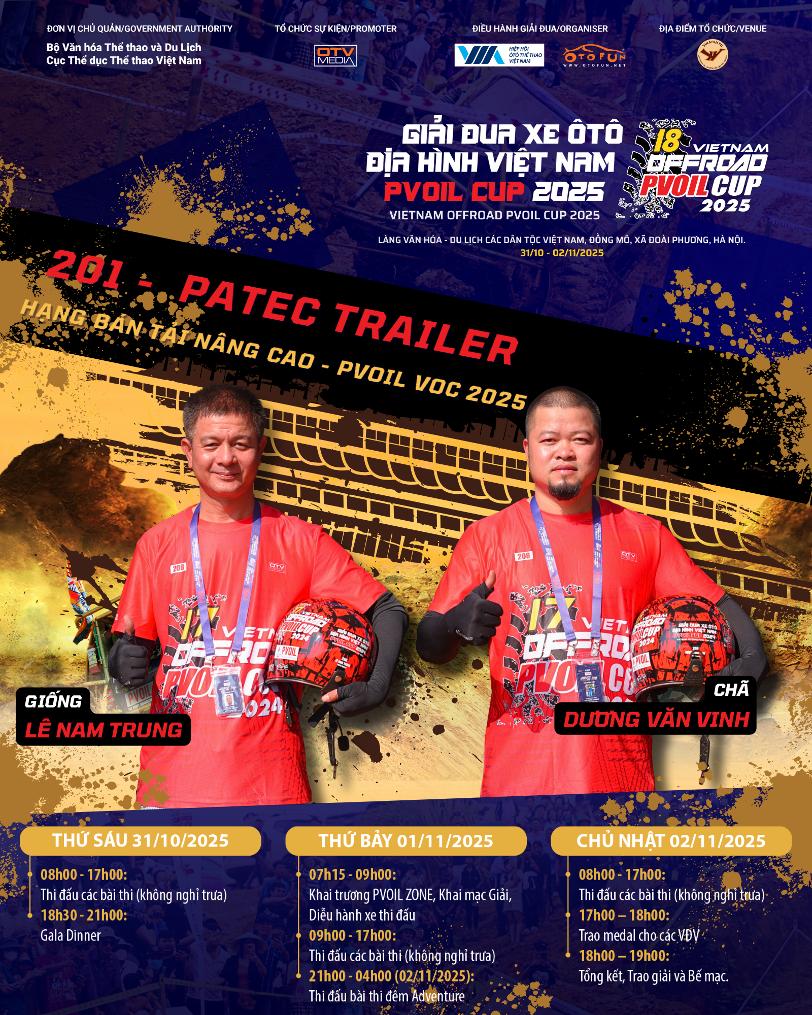 Đội đua 201 PVOIL VOC 2025: Patec Trailer Đội đua 201 PVOIL VOC 2025: Patec Trailer