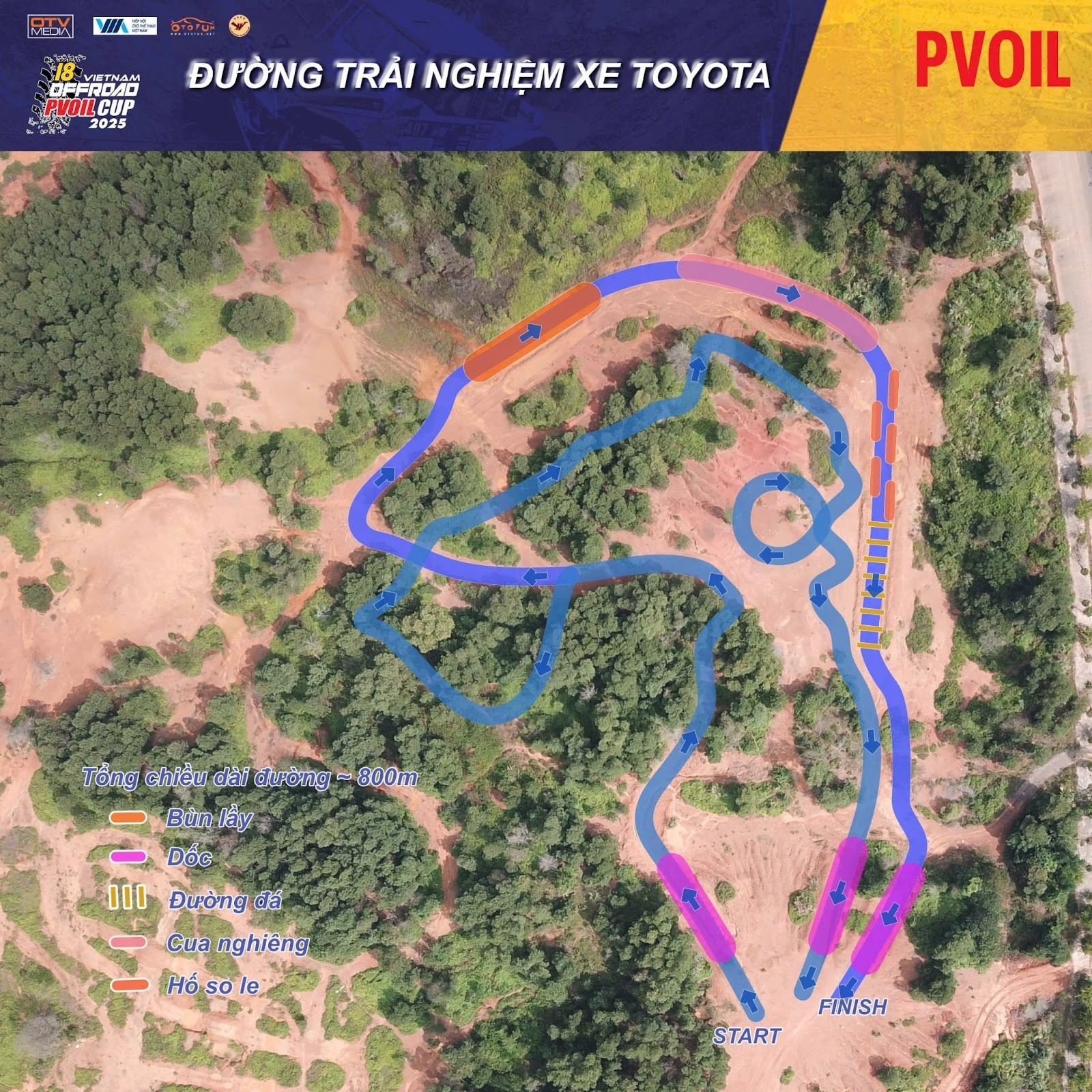 Cùng Toyota Hilux chinh phục cung lái thử đầy kịch tính tại Giải Đua xe Ô tô Địa hình PVOIL Cup 2025 lái thử Toyota Hilux tại PVOIL VOC 2025