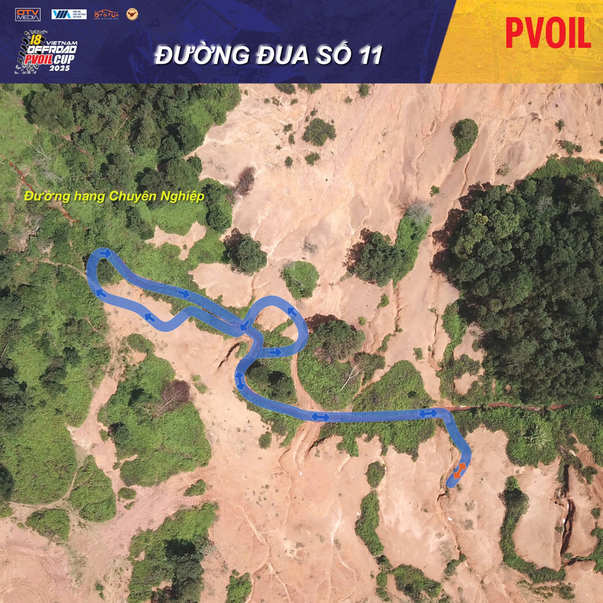 PVOIL VOC 2025 nóng dần với sơ đồ 24 đường đua đầy thử thách