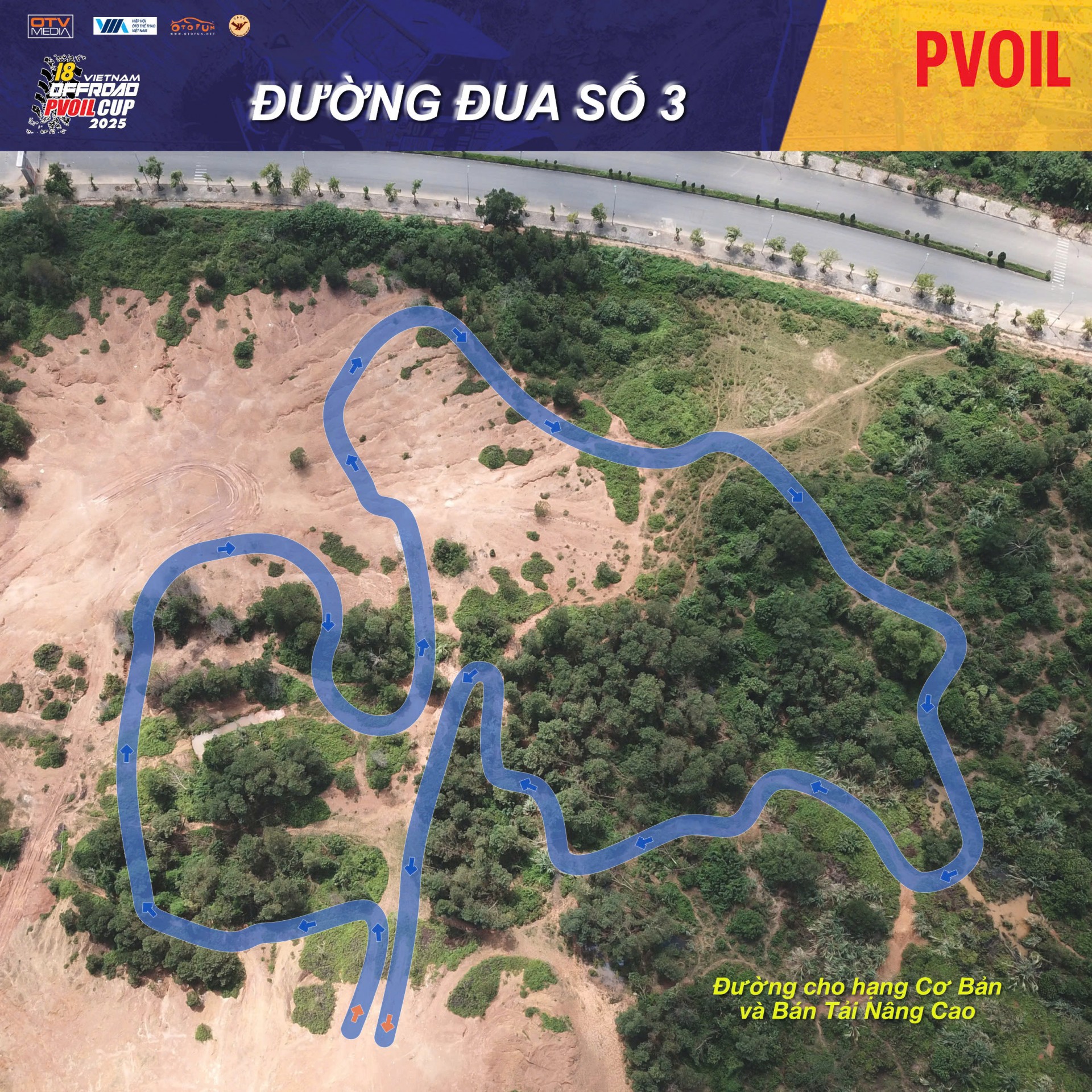 PVOIL VOC 2025 nóng dần với sơ đồ 24 đường đua đầy thử thách